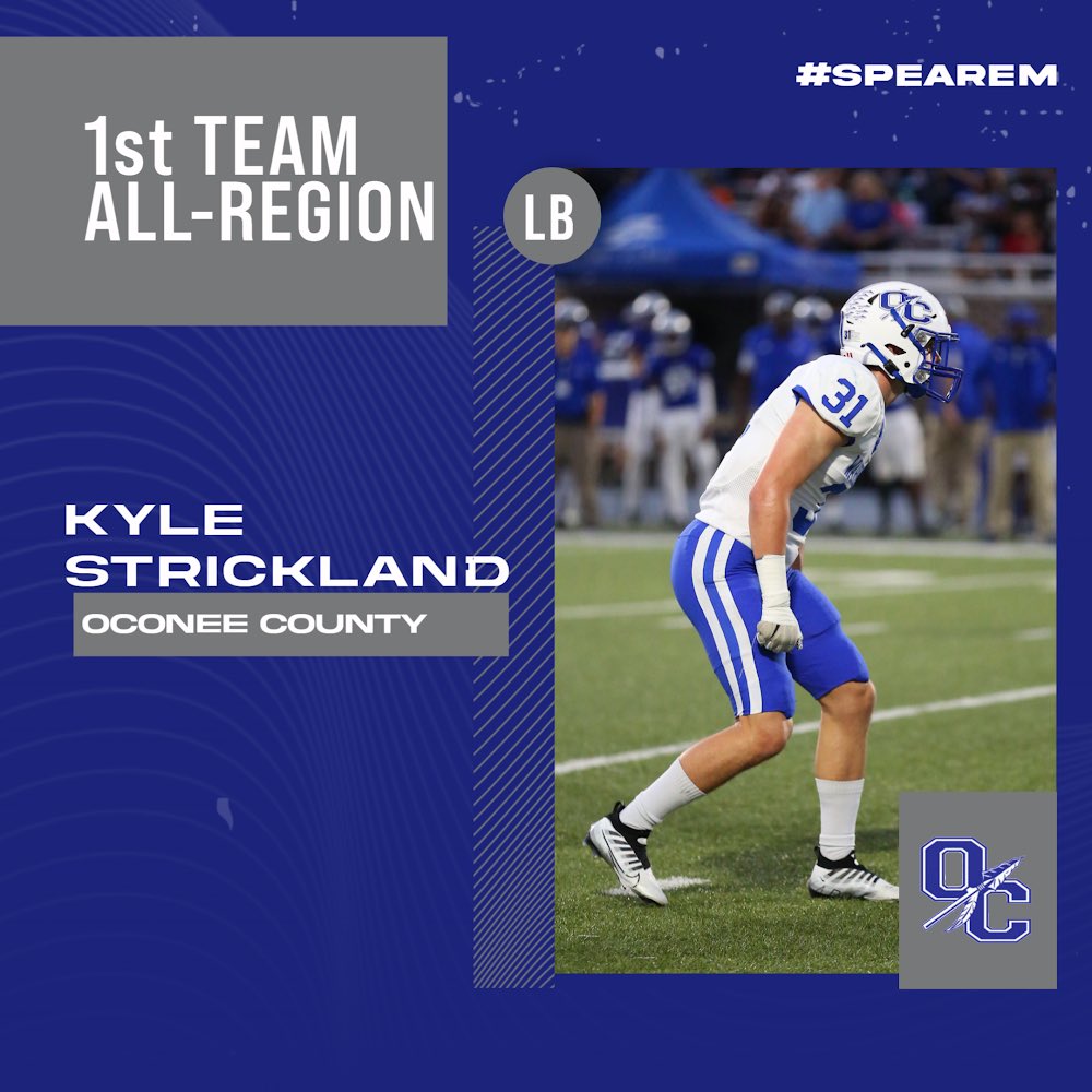 OCFearTheSpear's tweet photo. Count ‘em: 1, 2, 3 first team all-region 8-AAA linebackers! Congratulations to seniors @samson91167759, @DylanManders5, and @kjstrickland34! https://t.co/COpm3JnNF6