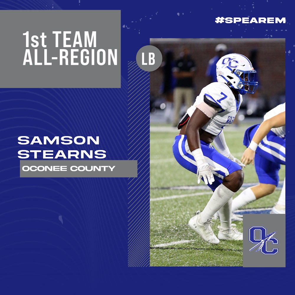 OCFearTheSpear's tweet photo. Count ‘em: 1, 2, 3 first team all-region 8-AAA linebackers! Congratulations to seniors @samson91167759, @DylanManders5, and @kjstrickland34! https://t.co/COpm3JnNF6