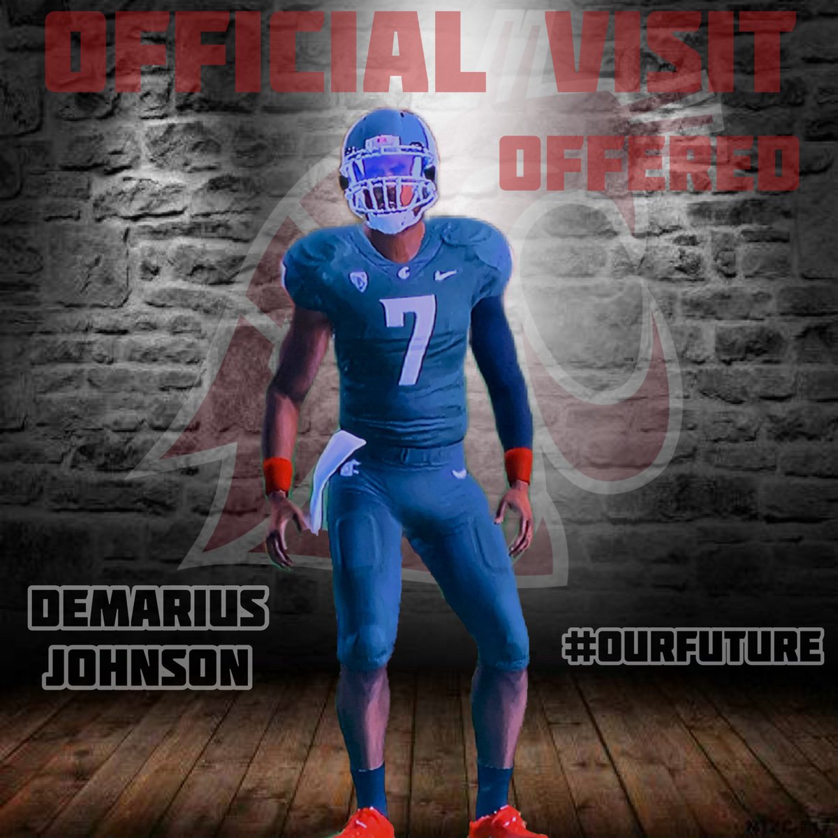 Demarius_DJ78's tweet photo. Surprise visit and offer from Washington State. #Blessed. Thank you Coach Hatcher. https://t.co/tyS2fkw6hG