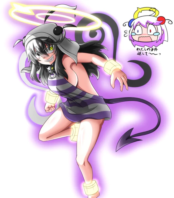 唐突に「何らかの形でセイジャに身体を乗っ取られたパプル」が描きたくなったので描きました 