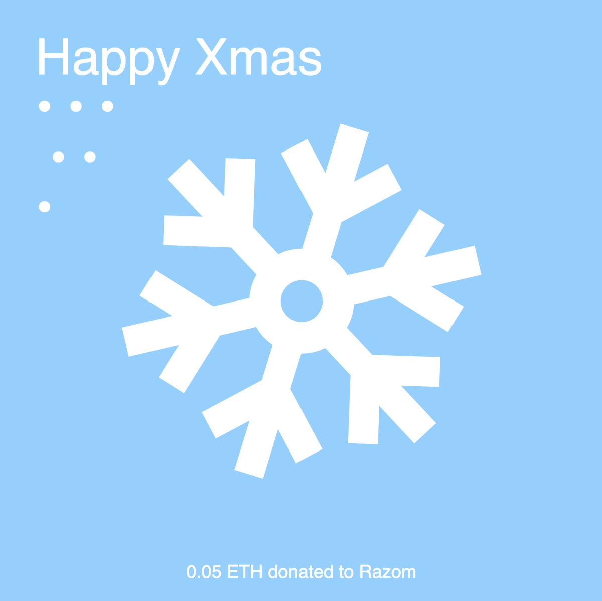 Here's our way to thank @yazo for the great support in making our project come true: a small donation to <a href="/razomforukraine/">Razom for Ukraine 🇺🇸🤝🇺🇦</a>, to support the people of Ukraine.

Here it is on OpenSea: cutt.ly/T0bkFNU

Thanks also to @Matze_Weber for suggesting Razom!