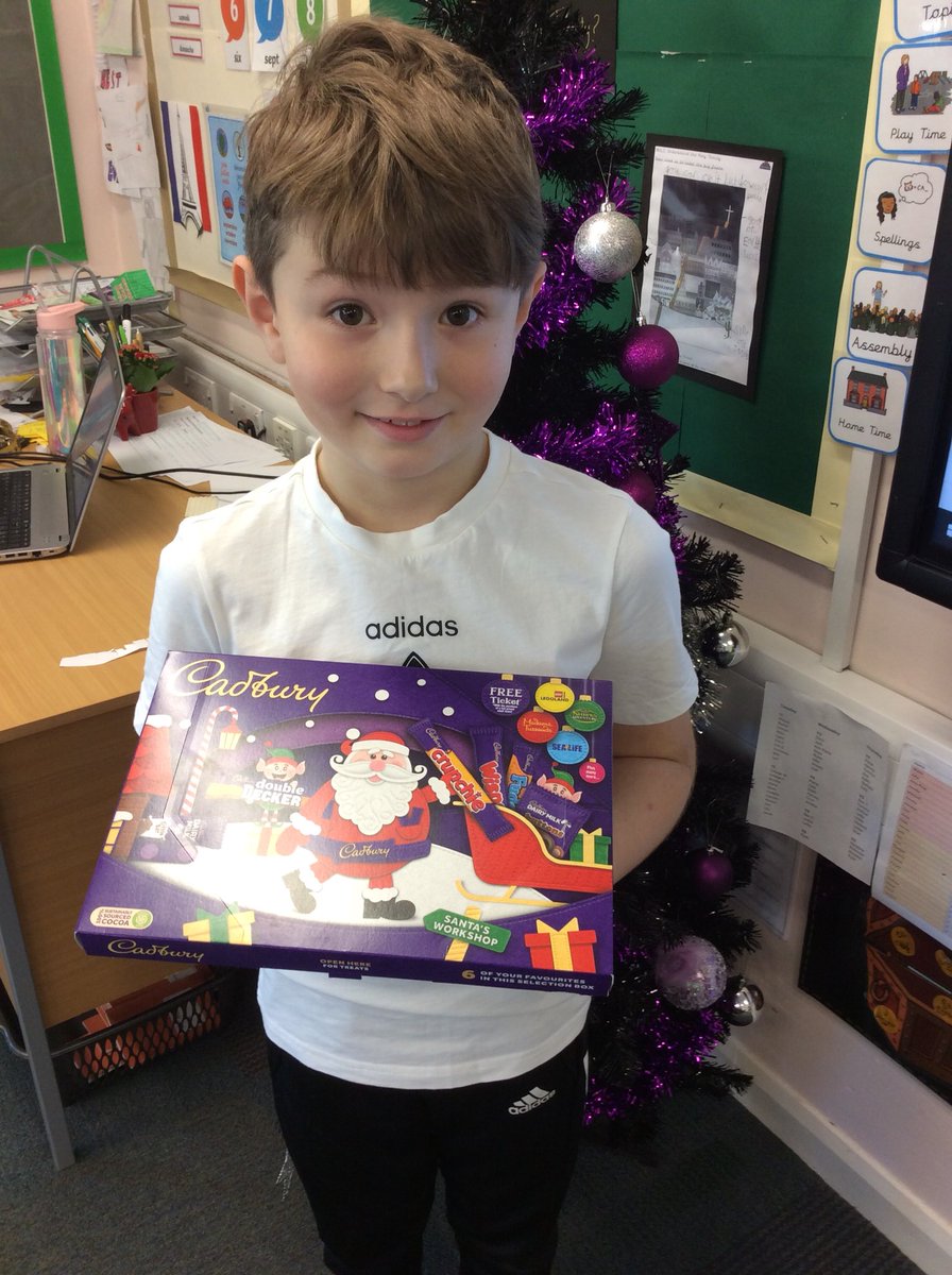 ASALeavers261's tweet photo. Look who won our Y3 attendance 💯 %. Well done Killian! https://t.co/4ijYwwWFQc