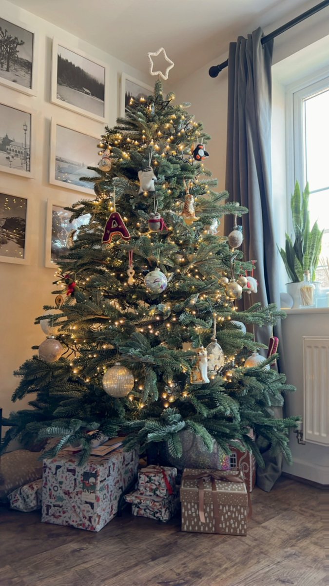 stuck at home unable to breathe, but my christmas tree is pretty! ✨