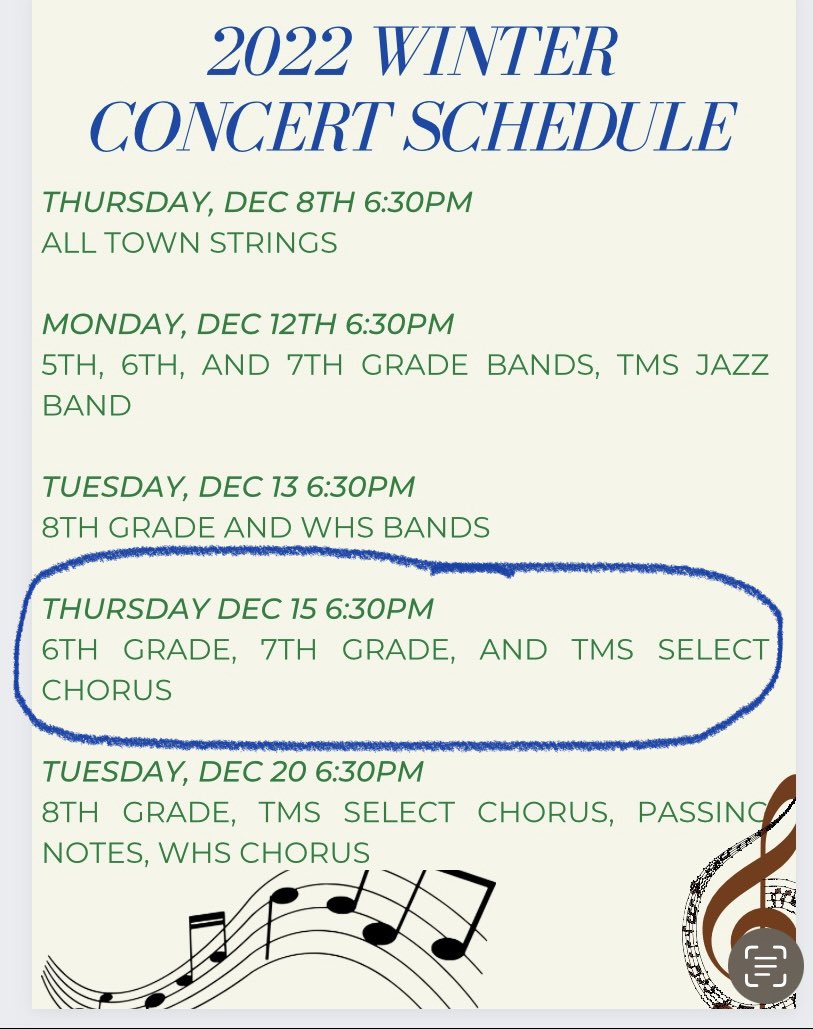 Another day, another concert! Join us tonight!