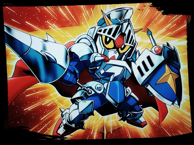 #一番思い入れのあるSDガンダム騎士ガンダムは自分にとって永遠のヒーロー。ビルドファイターズで描けた時は本当に嬉しかった。 