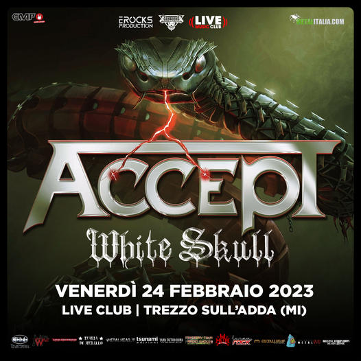metallus_it's tweet photo. Accept: aggiunti I White Skull alla data di Trezzo sull’Adda! https://t.co/9Irduuzs7H #Accept #WhiteSkull @Cerberus_Rocks @accepttheband https://t.co/KH2DvHipYW