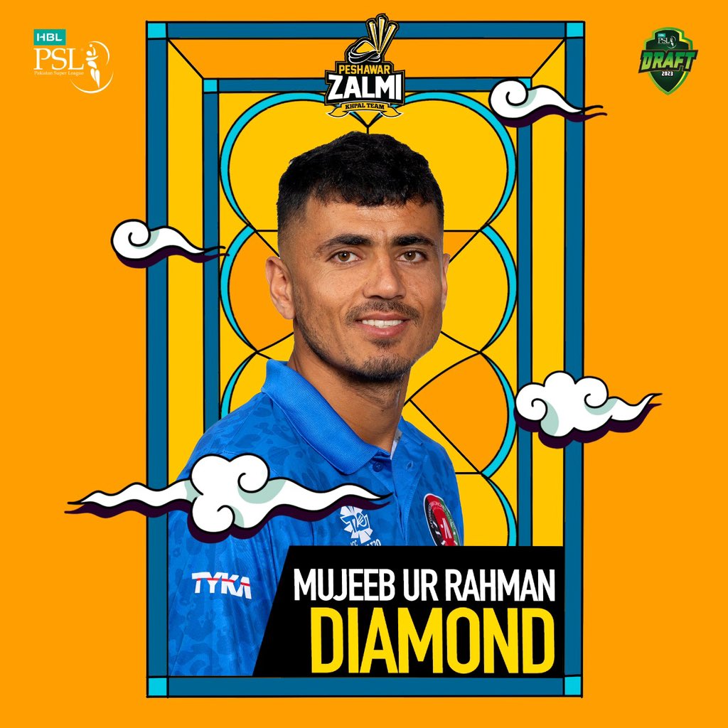 thePSLt20's tweet photo. Mujeeb ur Rehman joins the Yellow Storm! 

#HBLPSL8 l #SochHaiApki 
#HBLPSLDraft https://t.co/b5Cw6KfxJI