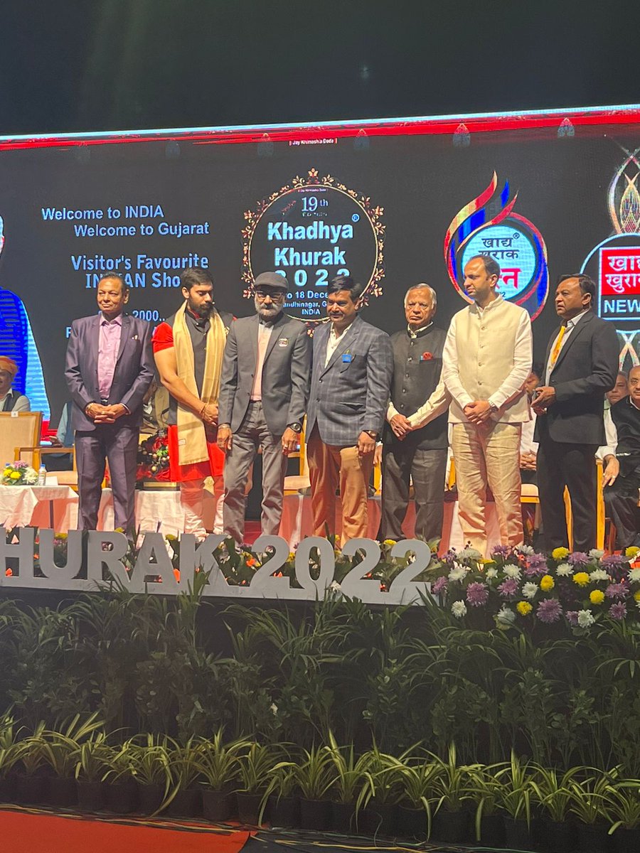 PManchanda1978's tweet photo. #Khadhya_Khurak_2022

#INDIA'S Landmark Exhibition on #Food_Processing &amp; #Hospitality

#Ice_Cream_Conference &amp; 
#Award_Ceremony

Gandhi Nagar, Gujrat , India https://t.co/gEyfaEeJD8