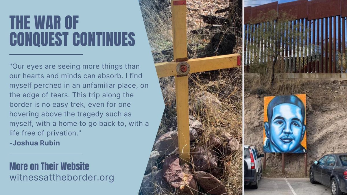 Read more of what Joshua Rubin, founder of @WitnessBorder has to say about their Journey For Justice: peoplestribune.org/2022/12/the-wa… #JourneyForJustice #Journey4Justice2022 #BorderJustice