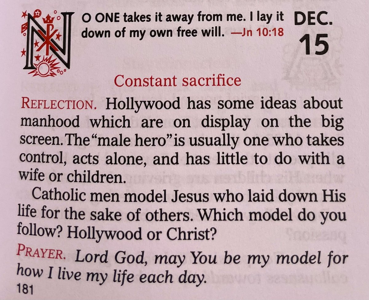NolanOwenLS's tweet photo. 📖#DawgsInChrist - Daily Reflection #129

This week’s intention: During this season of hope and expectation, may we find time for reflection and silence.

#GodCreator #ChristRedeemer #SpiritSanctifier #ChooseJoy #BeThankful #WorkLikeJoseph #NolansLongSnapping #DawgDen https://t.co/uxSblFxHXT
