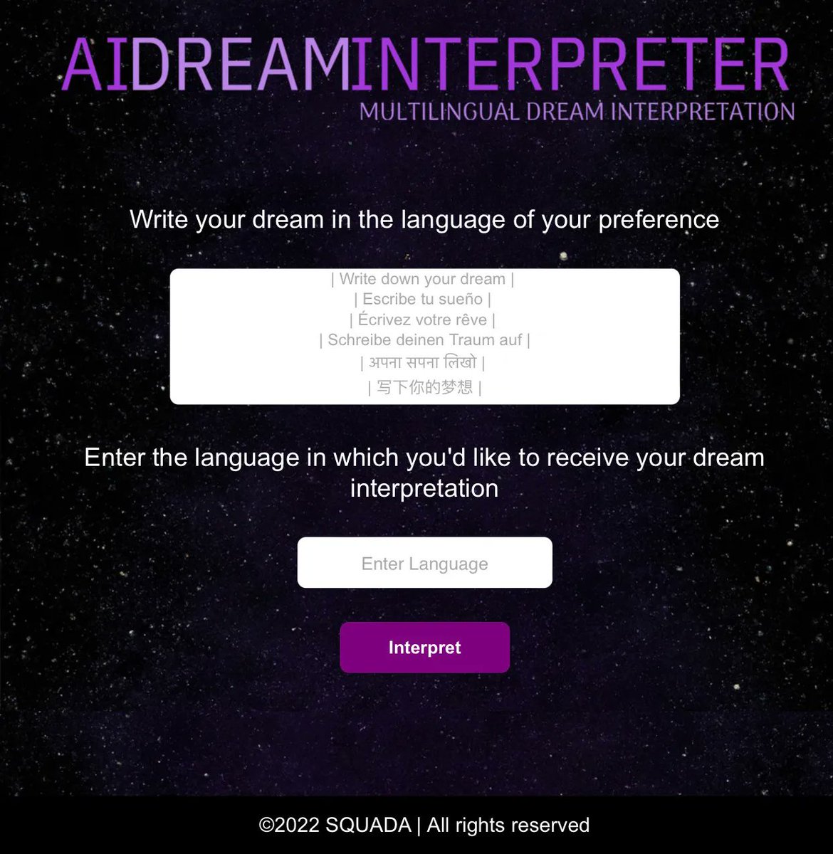 ¿Qué soñamos los humanos eléctricos de la pospandemia? Desde Squada construimos una herramienta multilingüe para interrogar las profundidades de nuestra vida onírica a través de la IA. Pruébala gratis! 💤 buff.ly/3uPXroX