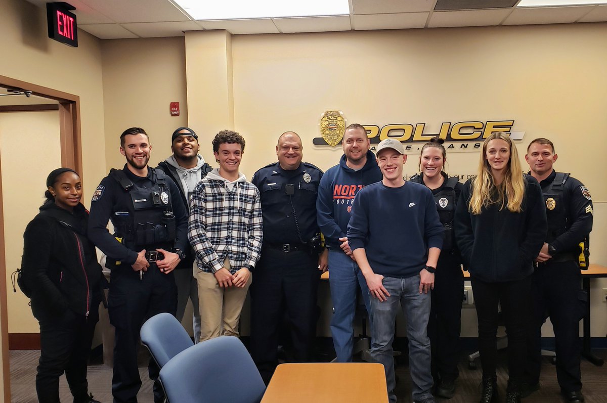 This week we were privileged to work alongside the <a href="/OlathePolice/">Olathe Police</a> and students from their Explorer program to conduct "alcohol compliance checks" in Olathe.  There were a total of 8 violations compared to 12 violations last year.  A big thanks to our officers and students!