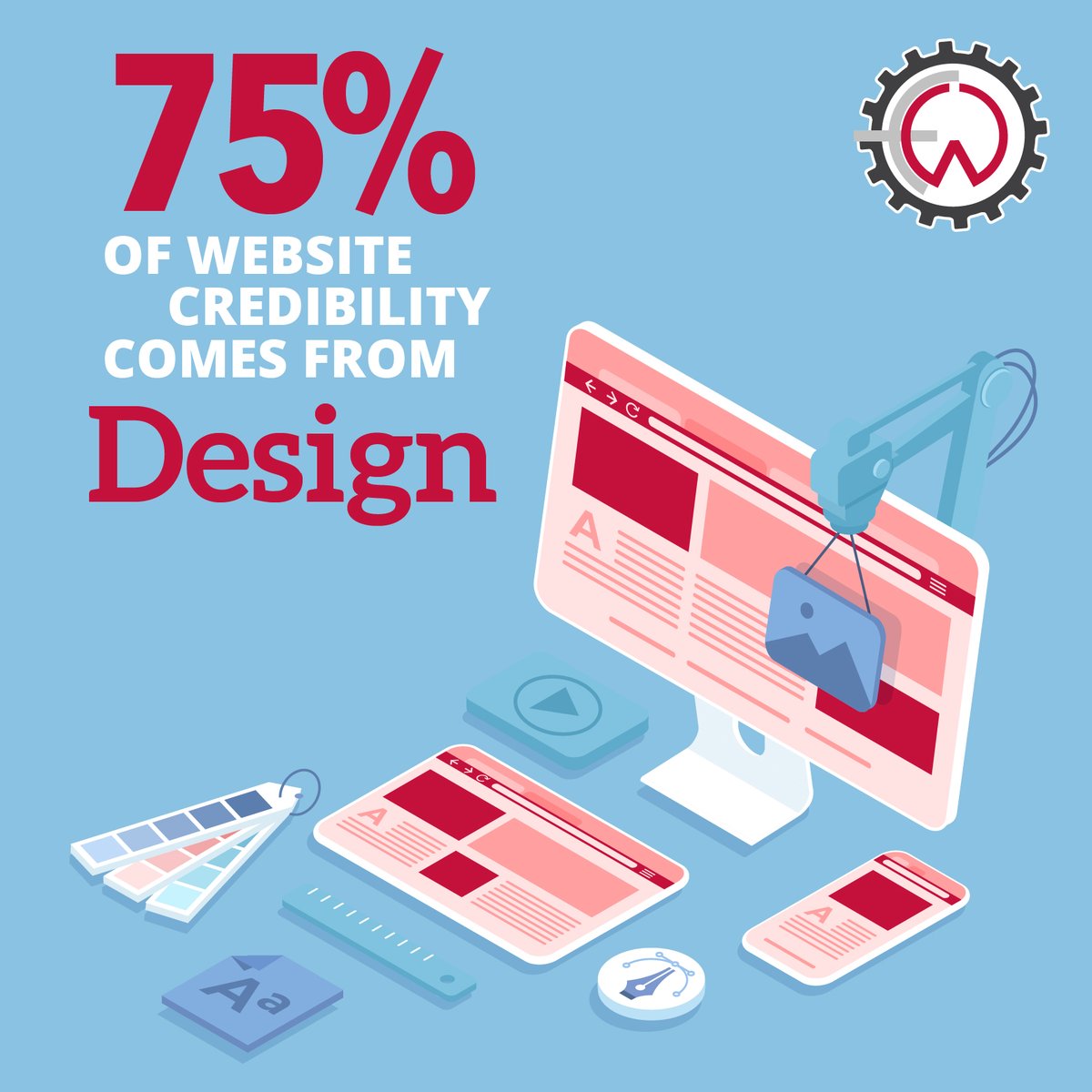 Design matters. And your website design matters even more. Does your website need a new look? Contact us today to get started. 

 #webmarketing #web #faithworksimage #churchmarketing