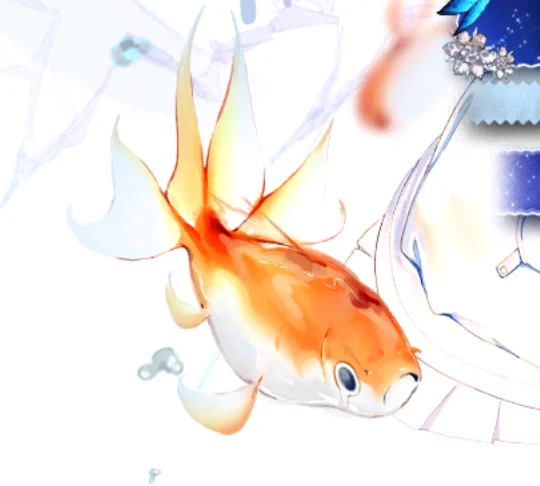 このイラストを描いた絵師さんは悪魔だよ。涙を流している金魚だなんて…(金魚の記憶力は3秒という都市伝説があるんですね。 実際は違うけど)#NIKKE  #ニケ #メガニケ 