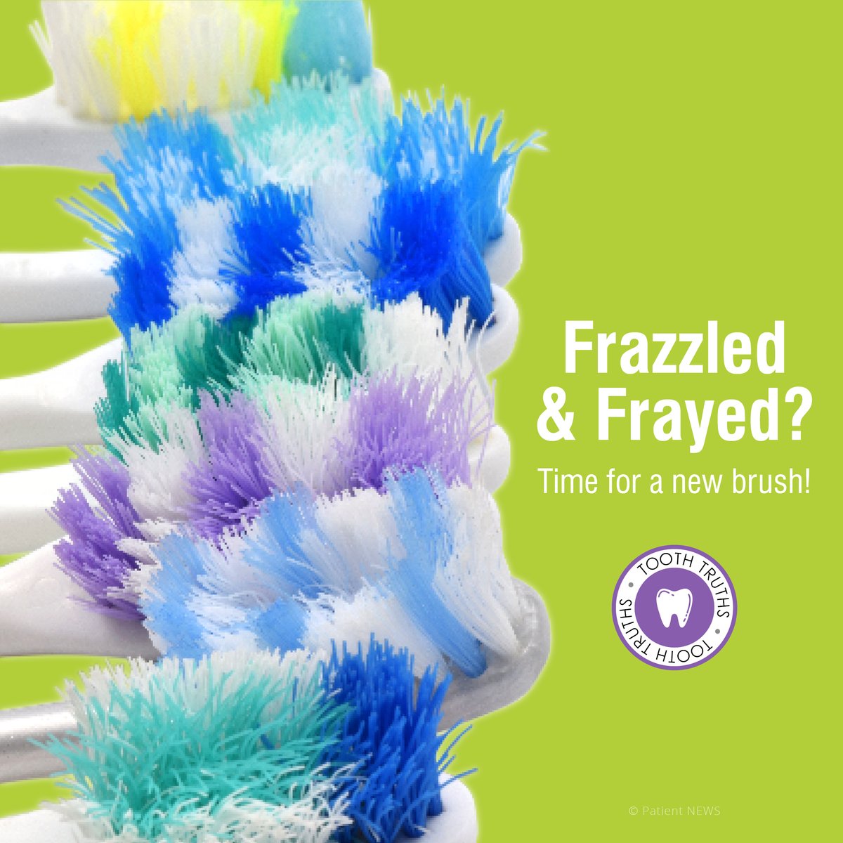 WellandDent's tweet photo. Frayed bristles do not clean well at all. A few extra new brushes at home means you’ll always have an effective brush in your hand! #ToothTruths #WellandDentalCentre #WellandDentist #ontariodentist #familydentistinwelland https://t.co/aCXrSqo4ib