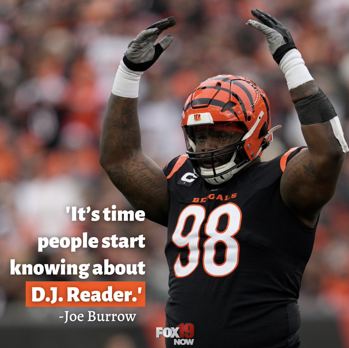 The best DT in the league ‼️

Last day to vote! Votes count 2x!!
#ProBowlVote + DJ Reader

<a href="/Djread98/">Dj Reader</a> <a href="/Bengals/">Cincinnati Bengals</a> #RuleTheJungle