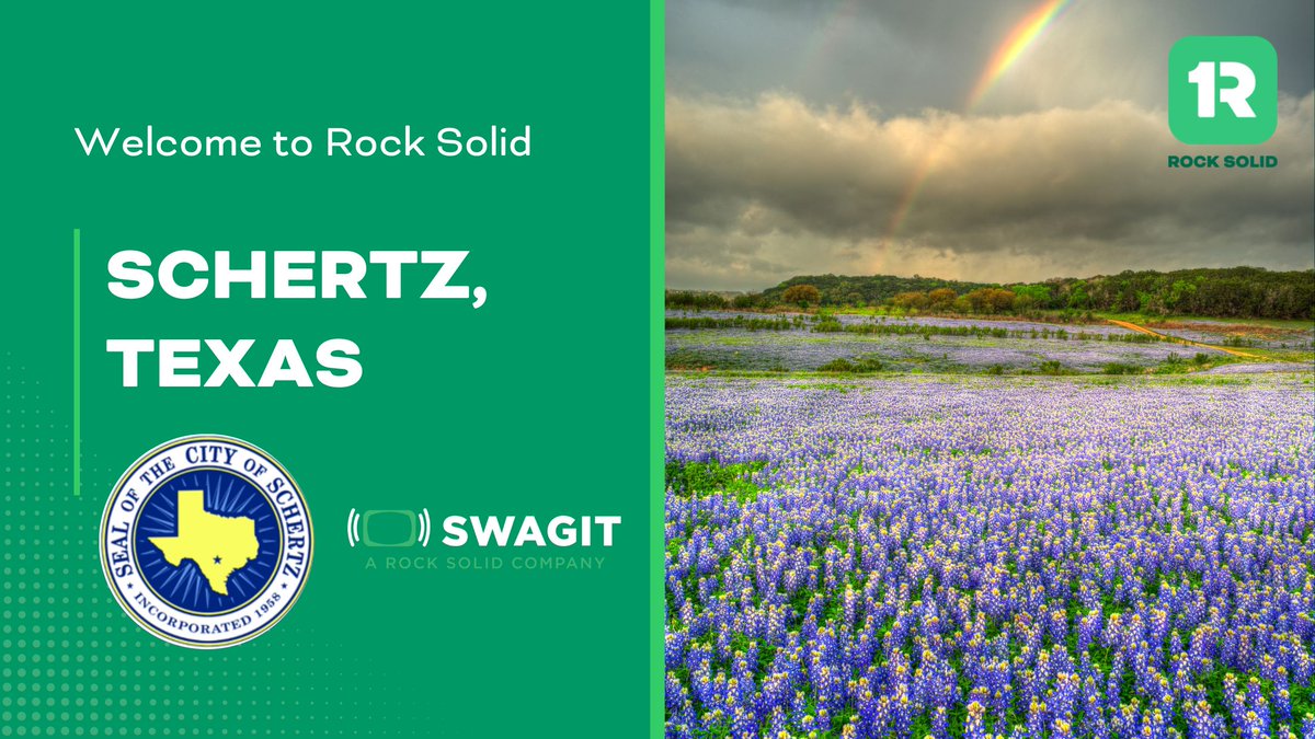 Welcome to Rock Solid, Schertz, TX! The city of Schertz has chosen Swagit's video streaming solution with captioning to improve accessibility. #welcome #govtech