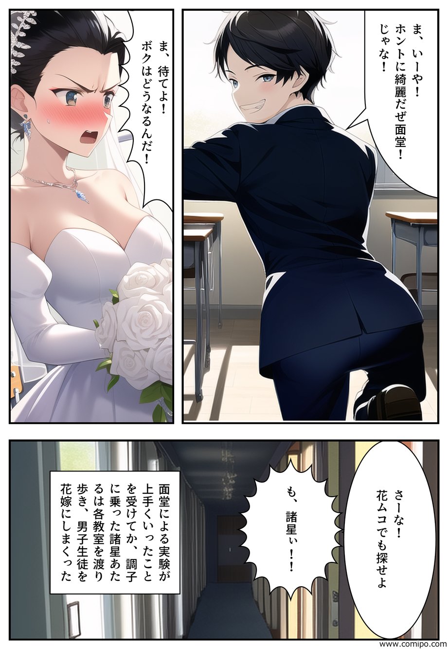 女体化　面堂  / X