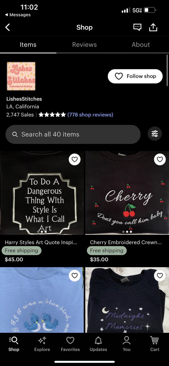hstickethelp1's tweet photo. 🎁15 DAYS OF GIVEAWAYS🎁

For day 9 I’m giving away one Harry Styles crewneck or t-shirt from LishesStitches! Sizes range from S-3X, the winner can pick any design from their shop! You have until 7pm EST to enter! 

To enter:
⁃like/ rt
⁃follow

INTERNATIONAL &amp; ENDS TONIGHT https://t.co/e0pBqhSFpE