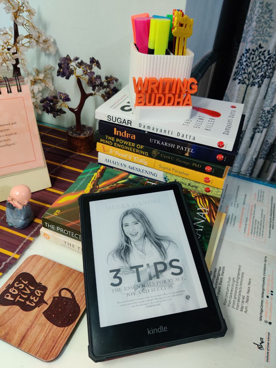 WritingBuddha's tweet photo. #30thBookof2022
3 TIPS: The Essentials for Peace, Joy and Success by @MeeraGandhiGBF ( #BookReview: 4*/5) !!!
.
Plz read the #BookReview at:
.
https://t.co/iwH9If5zVX
.
.
.
.
#Resolution36 #GoodreadsChallenge #BrunchBookChallenge #MeeraGandhi @Rupa_Books https://t.co/LvN5KUuZFT