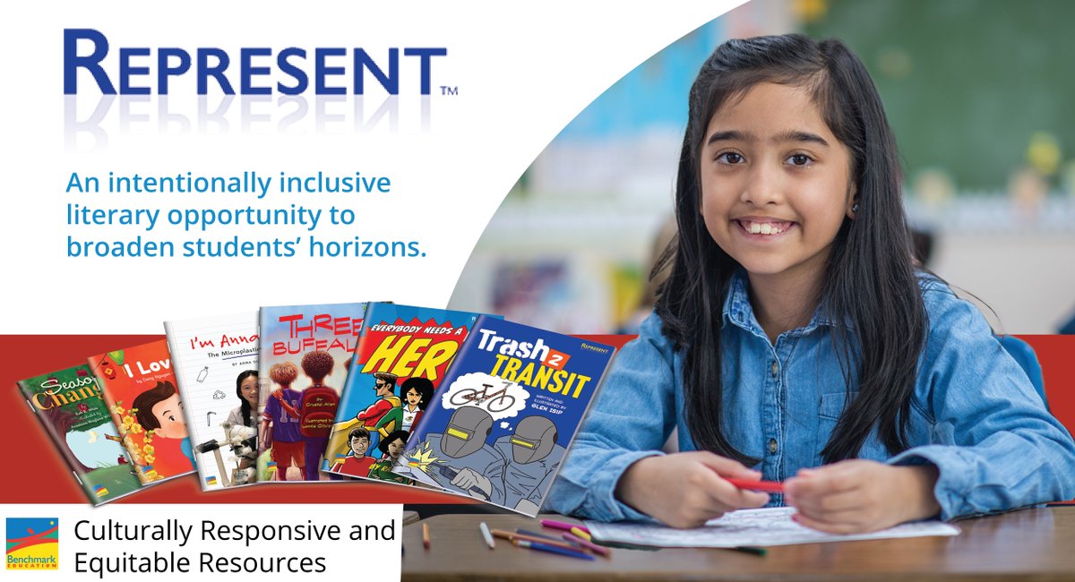 Represent is an exciting, forward-thinking new collection of 200+ fiction and nonfiction texts that promote multiple perspectives, critical thinking, and knowledge building. Celebrate rich and diverse voices and identities this school year.

Learn more→ bit.ly/3gn4e2g
