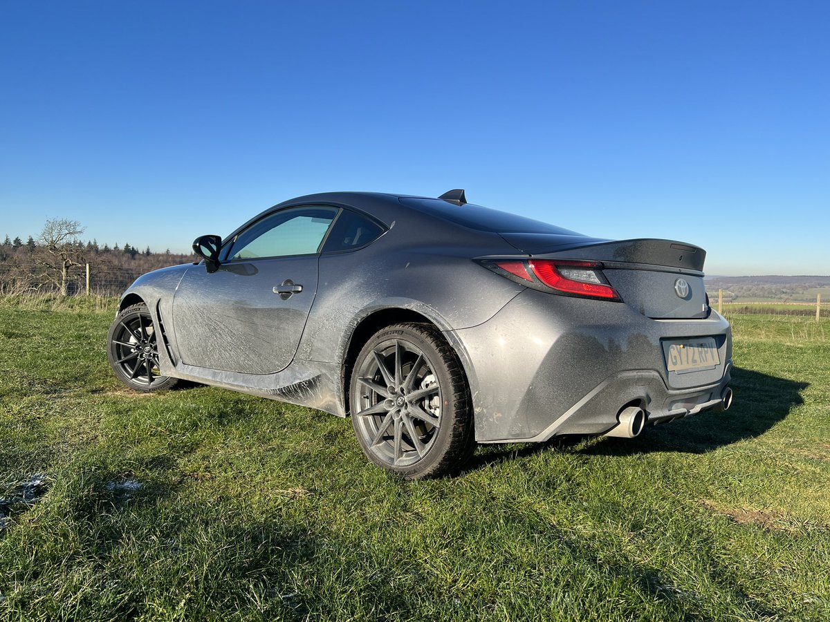 petrol_ped's tweet photo. How good does the GR86 look with a bit of winter road grime 👌 This thing delivers more smiles per mile than any Supercar you can name and all at legal speeds 👍 Review coming to YouTube next week. Such a shame Toyota couldn’t make more for the UK market #petrolped @toyotauk https://t.co/FPEnhcwQdN