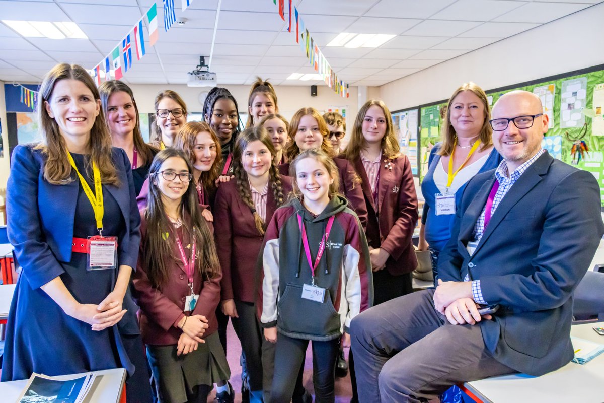 cheltfestivals's tweet photo. Last week one of our Co-Ceos @alimawle was delighted to visit @StroudHigh as they welcomed the Secretary of State for @DCMS, The Rt Hon @michelledonelan. Michelle spent time with Headteacher Mark McShane, Digital Strategy Lead Karen Morris and the computer science department. https://t.co/eJPFq8GAPF