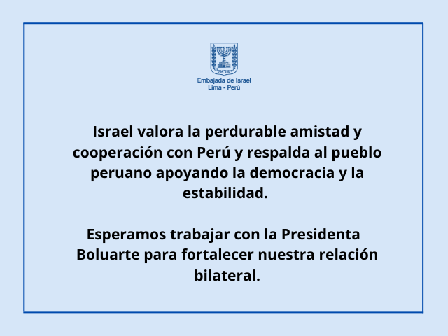 Israel En Peru tweet media