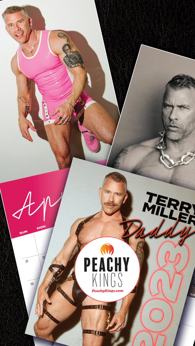 PeachyKingsShop's tweet photo. Grab your Terry Miller (@fakedanshusband) 2023 calendars now!! Quantities are running VERY LOW.... so hurry! https://t.co/jvQlNGif4l
#gayleather #gaykink #leathermen #TerryMiller https://t.co/x5VGcj0uc2