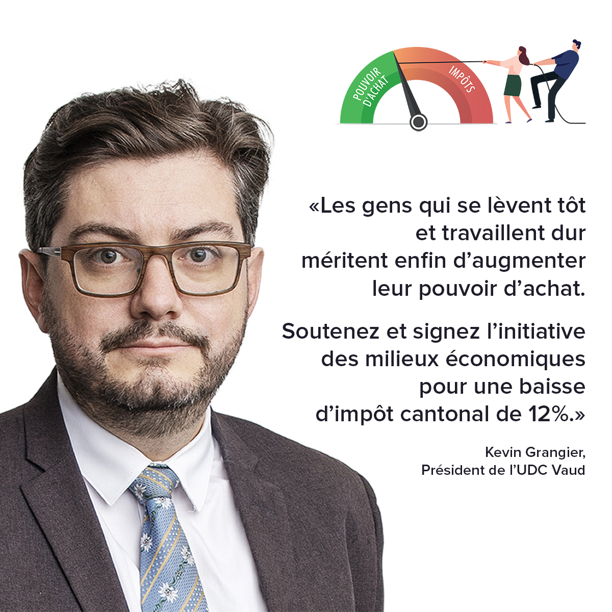 Baisse d'impôts pour tous (@baisseimpots) on Twitter photo Kevin Grangier, Président de l’UDC Vaud, soutient notre initiative. Vous aussi, signez et rejoignez notre comité de soutien directement sur baisse-impots.ch !
#BaisseImpotsVD #Fiscalite #Vaud
<a href="/UDCch/">UDC Suisse</a> <a href="/KevinGrangier/">Kevin Grangier</a> Kevin Grangier, Président de l’UDC Vaud, soutient notre initiative. Vous aussi, signez et rejoignez notre comité de soutien directement sur baisse-impots.ch !
#BaisseImpotsVD #Fiscalite #Vaud
<a href="/UDCch/">UDC Suisse</a> <a href="/KevinGrangier/">Kevin Grangier</a>