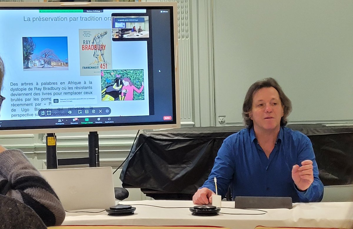 AJoffres's tweet photo. Nicolas Larrousse présente les services de l'infrastructure de recherche @Huma_Num sous l'angle de la préservation des données lors des Rencontres de #musicologie numérique #MUSICA2 #researchinfrastructure #fairdata #datapreservation #toolsforssh #ssh #digitalservices https://t.co/jFLFFFlu0s