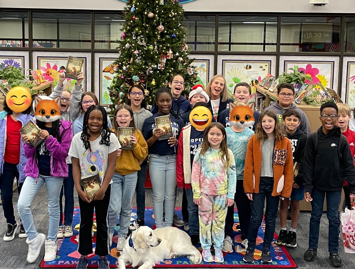 CopelandReads's tweet photo. We had an awesome @CopelandCFISD Library Book Club meeting this morning! Our incredible group ❤️❤️❤️ Pax Journey Home by @sarapennypacker! All the feels! 🦊❤️📚 #ColtsCARE #CFISDLibraries @CyFairLibraries https://t.co/yCupscMbJf