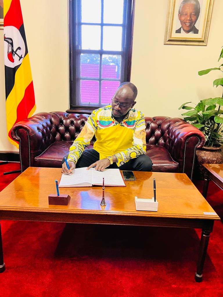 Today Morning, we had a very fruitful engagement with HE Amb. Paul Amoru Omiat @amorupaul and team on a wide range of government issues at the Uganda High Commission in Pretoria-South Africa.