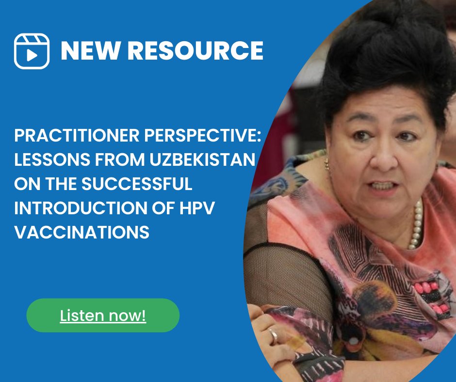 Linked Immunisation Action Network (@gavilinked) on Twitter photo 📰 How did Uzbekistan become an exemplary model for HPV vaccine introduction in the European region? Dilorom Tursunova, Head of the EPI, explores the country's strategies and lessons learned in <a href="/GaviLinked/">Linked Immunisation Action Network</a>'s new Practitioner Perspectives interview: bit.ly/3PrITFA 📰 How did Uzbekistan become an exemplary model for HPV vaccine introduction in the European region? Dilorom Tursunova, Head of the EPI, explores the country's strategies and lessons learned in <a href="/GaviLinked/">Linked Immunisation Action Network</a>'s new Practitioner Perspectives interview: bit.ly/3PrITFA