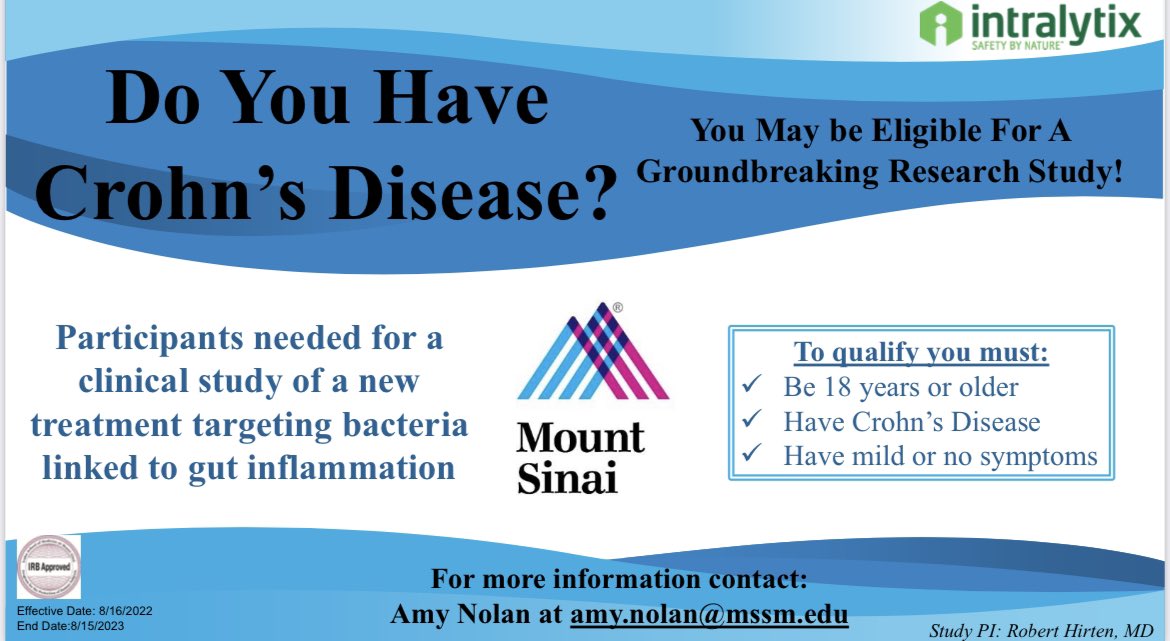 Mount Sinai IBD Center tweet media