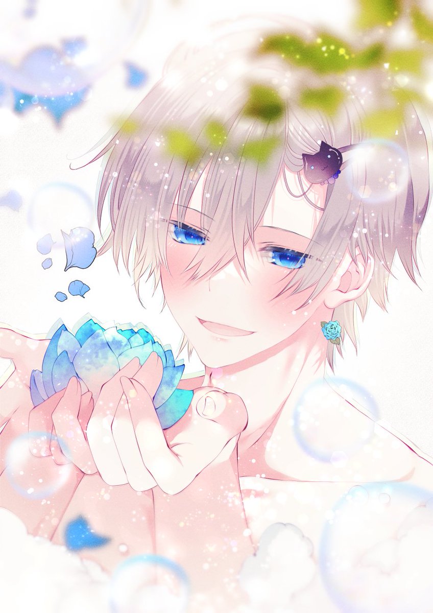 「碧凪レン様(*˘︶˘*).。.:* シャボン玉(*˘︶˘*).。.:*#碧凪レン」|むーのイラスト