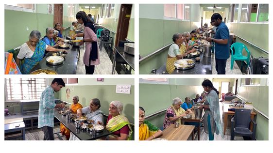 Straive_'s tweet photo. Volunteers from our ASV (Chennai) site offered the gift of meals and warm conversations with 140 women in the Vishranthi Old Age Home during #CSV2022 giving these elders a priceless gift to carry with them.
#Straive #OneStraive #BeingGoodBeingBetter #StraiveForABetterTomorrow https://t.co/BRQxtSthYF