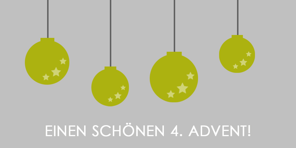 Das Team von Kommunikation 2B wünscht einen schönen vierten Advent. 
Foto: kommunikation 2B.