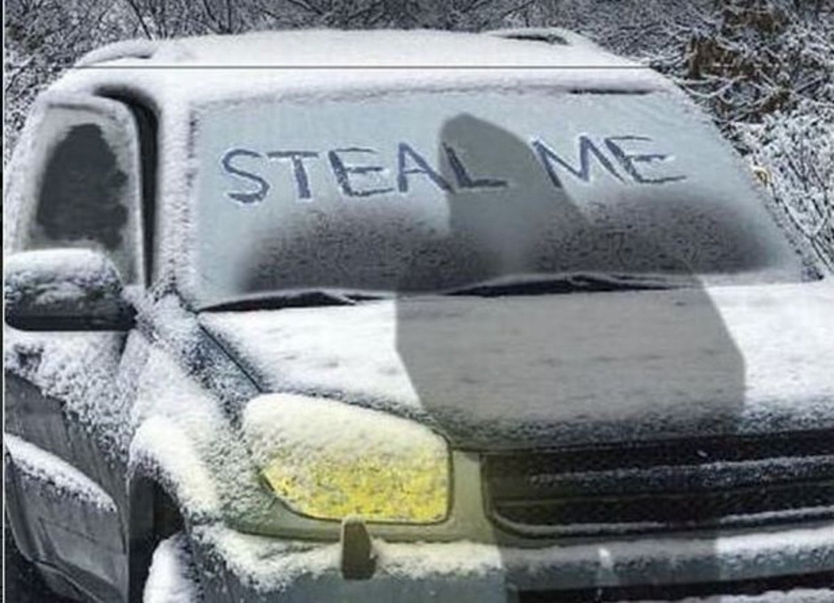 We have received several reports from across @StaffsPolice force area over the past few days where vehicles have been stolen whilst owners leave the keys in the vehicle to defrost …

Do not make it easy for the thieves, they will be out and about looking for cars to steal!👮🏼‍♂️
