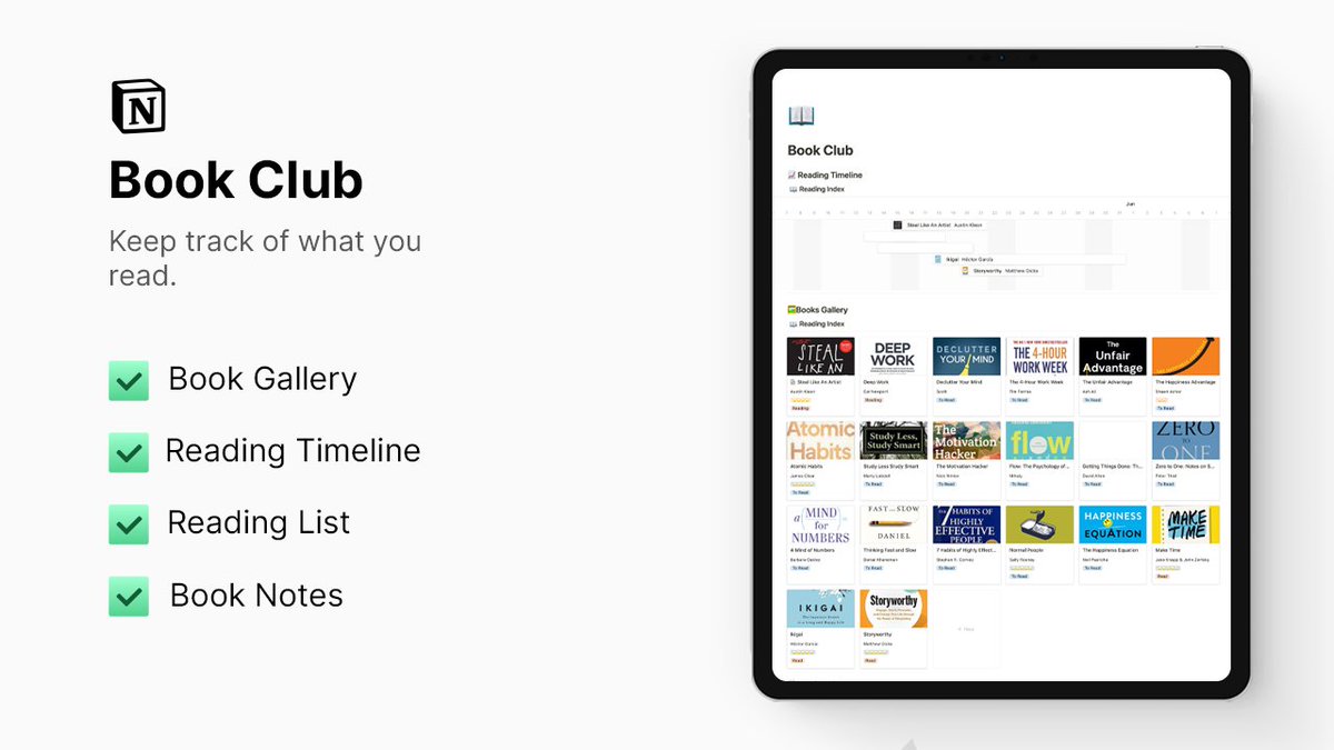 🚨 Keep track of what you read in <a href="/NotionHQ/">Notion</a>

Steal it for $0

Reply with 📖 and retweet, and I'll DM you the template for free*