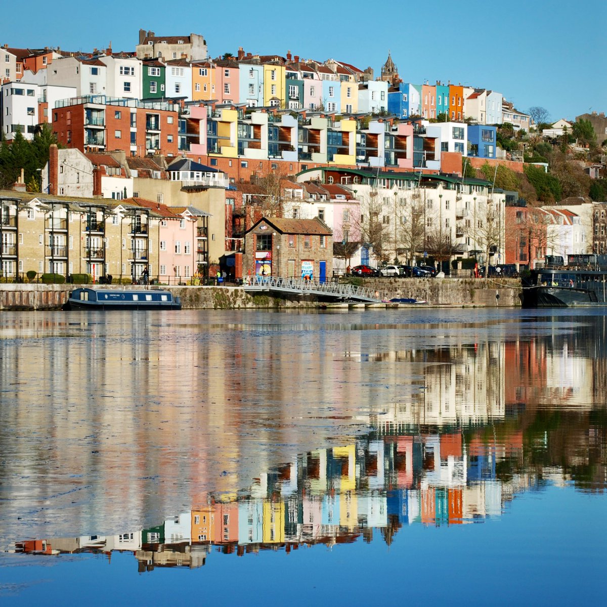 Plenty of ice still in Bristol harbour this lunchtime.