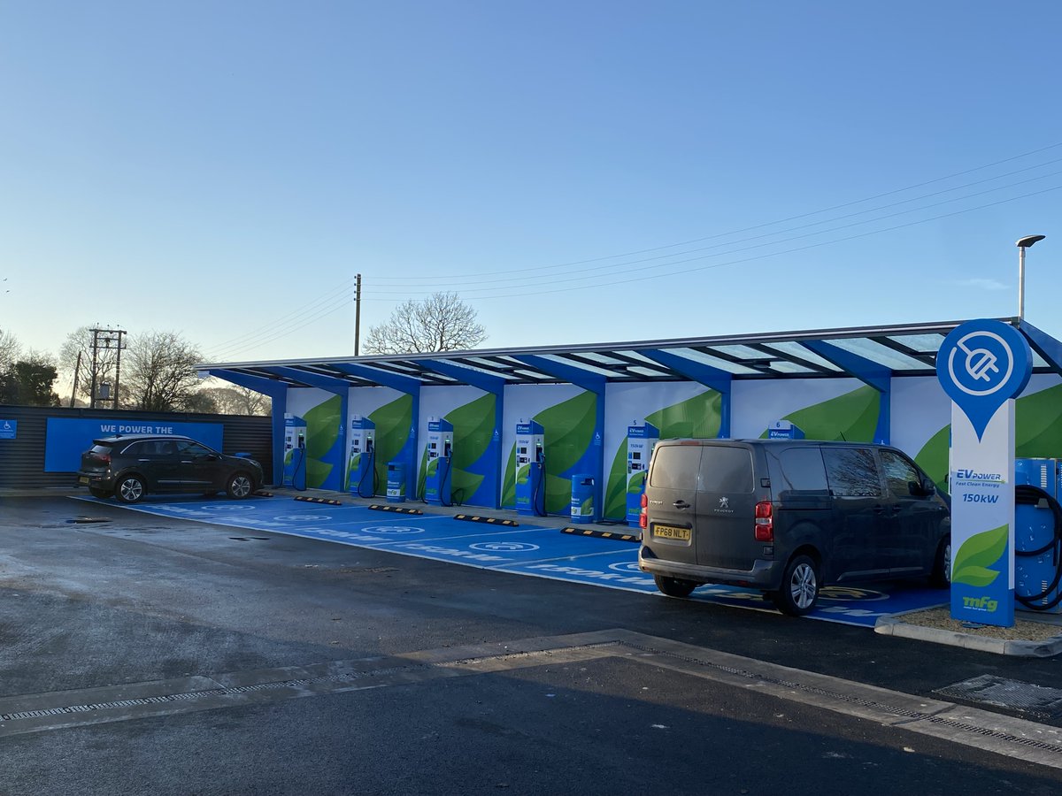 wyethprojects's tweet image. Wyeth Projects designed &amp;amp; managed a KDRB of @MotorFuelGroup’s Desford Crossroads Service Station. The site now offers a Greggs within the new sales building, fuel pumps &amp;amp; car washing. Thanks to the principal contractors, SC Forecourts.
EV Charging Bays at this site are now live!