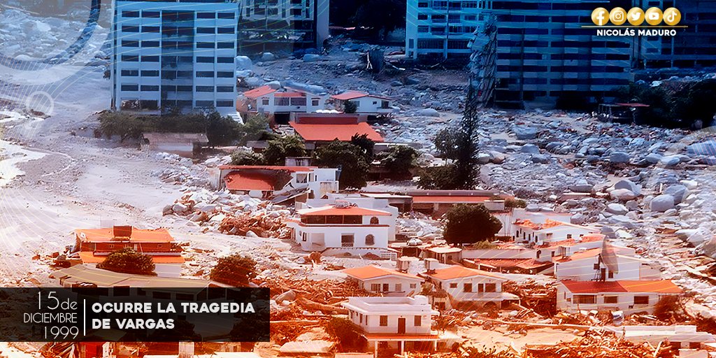 A 23 años del deslave de La Guaira, reivindicamos el heroísmo del Pueblo que enfrentó el dolor y levantó sus hogares de los escombros. Hoy siguen en pie, luchando en honor a los compatriotas que perdieron la vida en aquella tragedia lamentable.