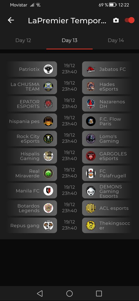 CPG_Spain's tweet photo. 🏴󠁧󠁢󠁥󠁮󠁧󠁿LaPremier J12
@repusgang
@team_chusma
@DhNazarenos
@Jabatos_FC
@GARGOLESeSports
@HISPANIAPES
@HADESXLOZ_INFO
@RealMiraverde
@hispalis_gaming
@EpatorInfo
@PalaeSports
@PatriotixG
@BotardosLegends
@FLOWPARIS2022
@RockCityEsports
@DEMONSGAMINGES
@ACLesports_
@LomosGaming https://t.co/nwkLcuigNP