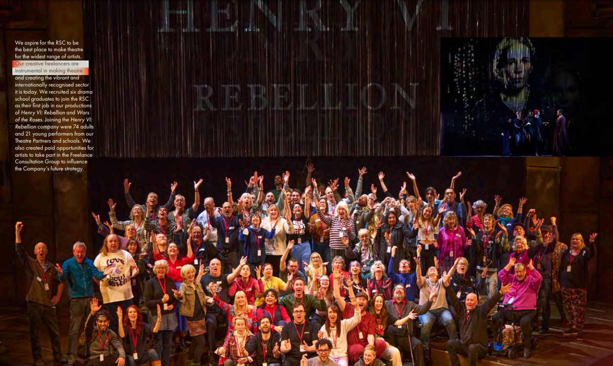 'Together we create bold & unforgettable experiences' Proud for @RoyalNottingham to be a Partner Theatre in @TheRSC 21/22 Annual Review, with special ref to @NottsRebels & other #ShakespeareNation partners in Henry VI Rebellion in May. A life-changing moment for many.