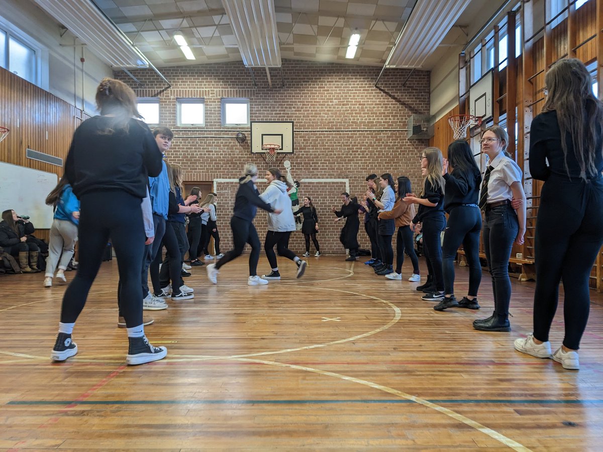 SportAtKGS's tweet photo. Ain't no party like a KGS party! Pupil and staff practice ahead of our Christmas dances this lunch 🎶🪩 https://t.co/7O0NqSQ71i