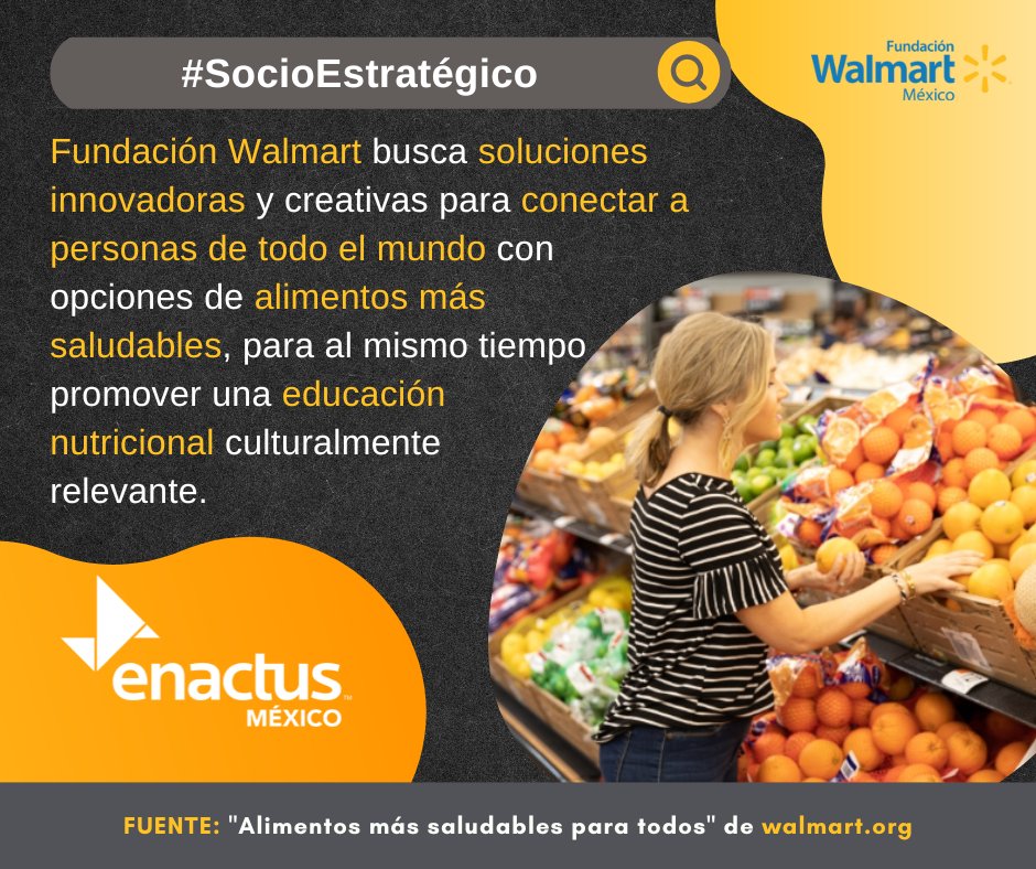 Nuestro #SocioEstratégico -<a href="/Walmart/">Walmart</a> México- está dirigiendo sus recursos a programas e iniciativas que trabajan para aumentar la confianza en el consumo constante de comidas más saludables 🥗