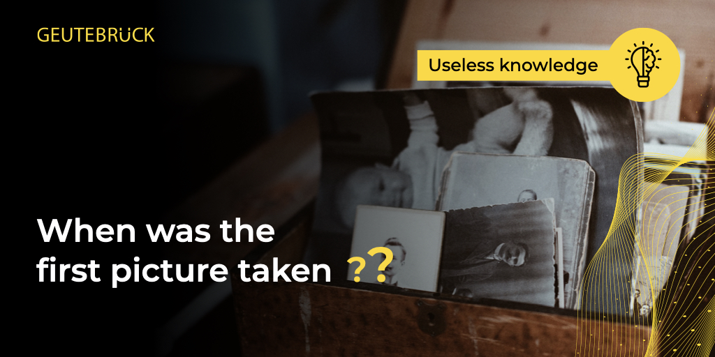 The oldest #picture is almost 200 years old and was taken by Joseph Niépce in 1826. With the name “View from the Window at Le Gras” he photographed the landscape of his estate in Saint-Loup-de-Varennes in France. It took eight hours to take this #picture.