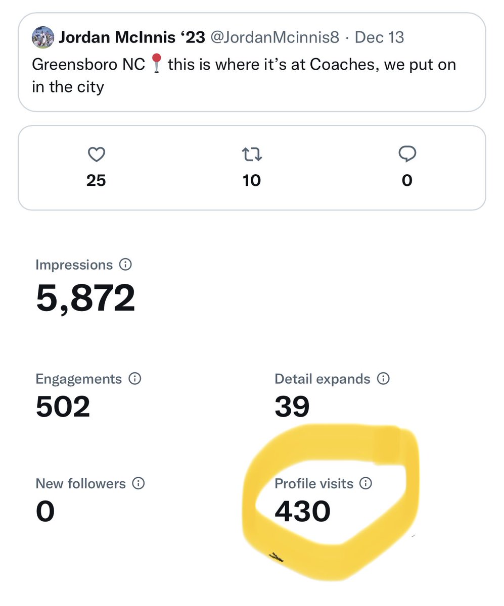 JordanMcinnis8's tweet photo. If you’re going to go to my profile page, make sure you click on my Hudl link and see my film.  Film don’t lie!!  #Greensboro #336Made https://t.co/Zs4sF55nJh