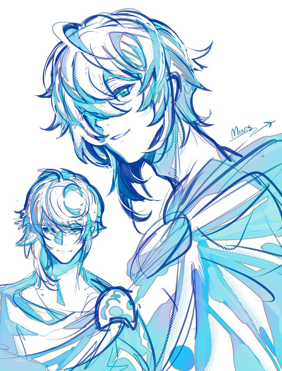 FF14「Some Azem doodles that I felt like drawi」|Mints♭♭ 🌱🦋 @ busy :’(のイラスト